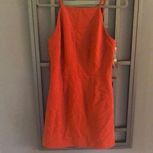 NWT French Connection Rust color mini dress with Spaghetti straps ￼size 6